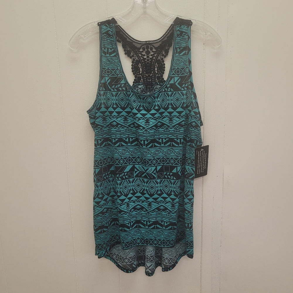 Loop 18 Lace Racerback Tank Top